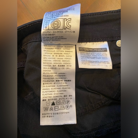 Levi’s Premium 721 High Rise Skinny Jeans in Black Sheep EUC - Picture 7 of 7